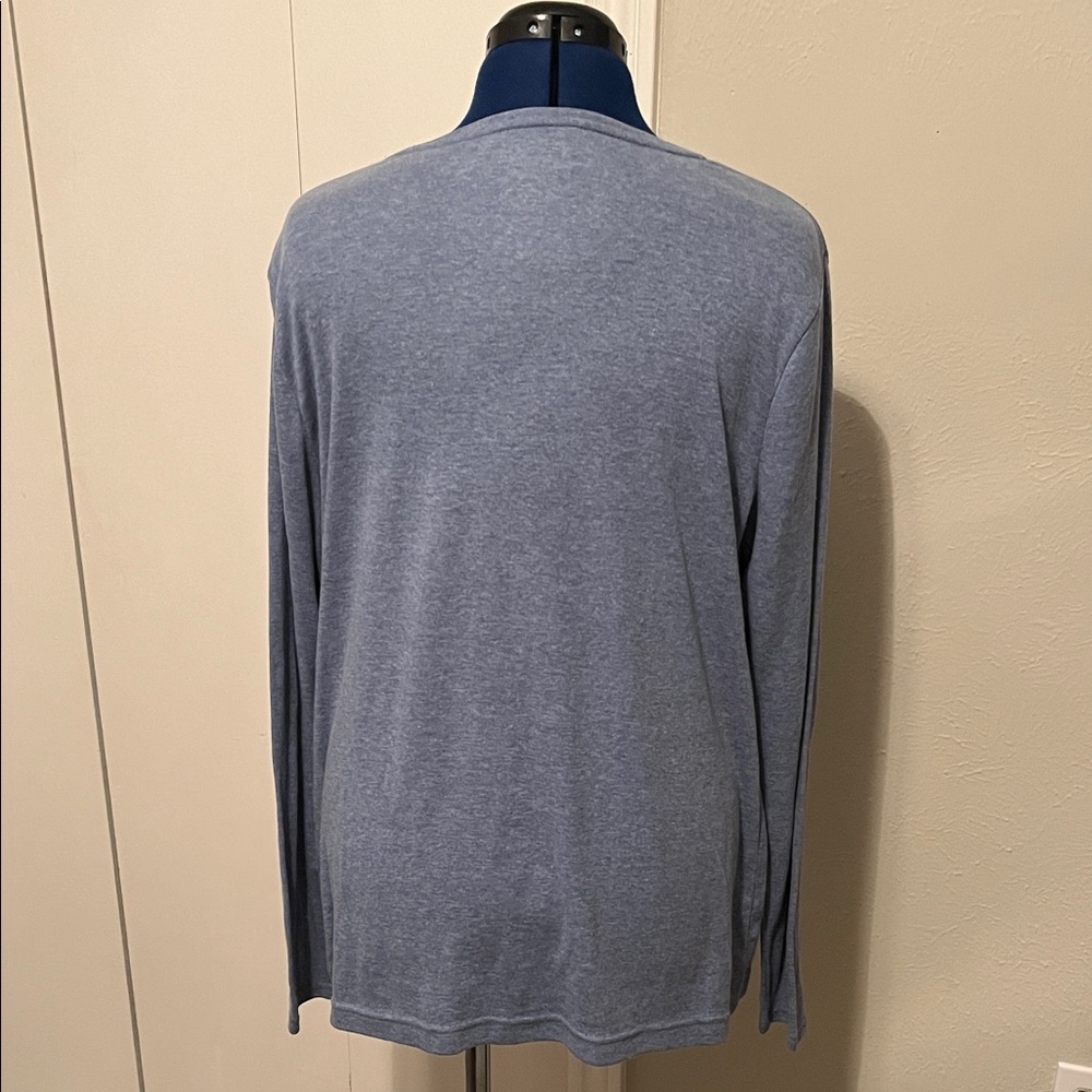 Croft & Barrow Boston Terriers Blue Long Sleeve Crew Neck Tee | Size XXL NWT - Picture 2 of 11